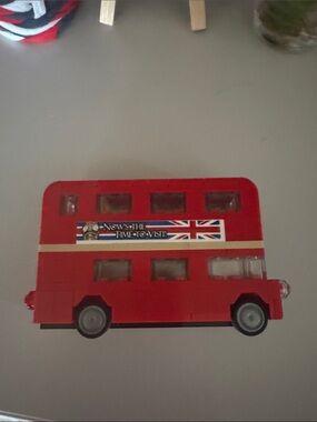 Red Double-Decker Bus Figurine legos